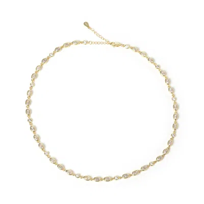 Arms Of Eve Women's Isadora White Necklace - Stone