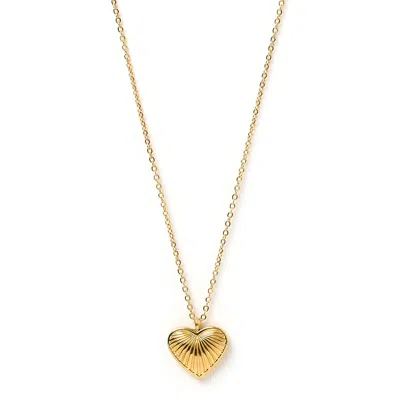 Arms Of Eve Women's Jasmine Gold Heart Necklace