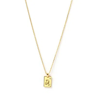 Arms Of Eve Women's Leo Zodiac Gold Tag Necklace