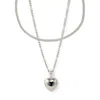 Arms Of Eve Women's Lovebird Necklace Stack - Silver In Silver