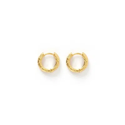 Arms Of Eve Women's Luka Gold Huggie Earrings