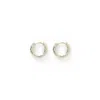 Arms Of Eve Women's Luka Silver Huggie Earrings In Silver