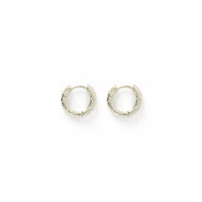 Arms Of Eve Women's Luka Silver Huggie Earrings