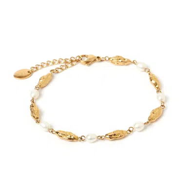 Arms Of Eve Women's Mimi Pearl & Gold Bracelet