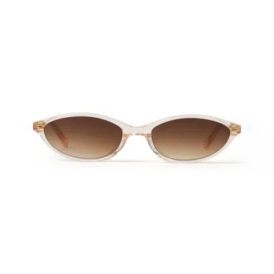 Arms Of Eve Women's Neutrals / Pink / Purple Frankie Sunglasses - Rose In Multi