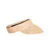 Arms Of Eve Women's Neutrals Sunray Roll Up Sun Visor - Light Natural In Yellow