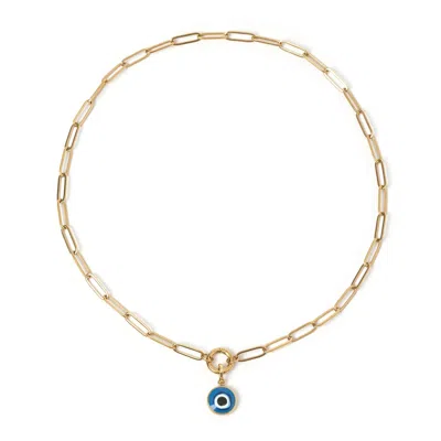 Arms Of Eve Women's Occhio Clip Charm Gold Necklace