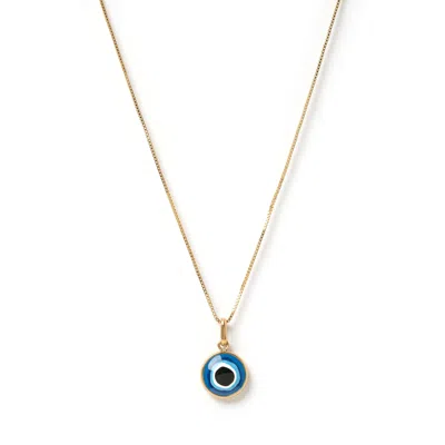 Arms Of Eve Women's Occhio Gold Charm Necklace In Yellow