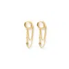 Arms Of Eve Women's Paloma Gold Huggie Earrings In Gold