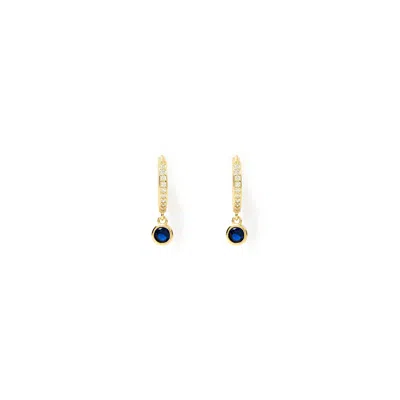 Arms Of Eve Women's Rhodes Gold Earrings - Blue