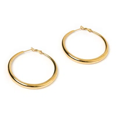 Arms Of Eve Women's Riley Gold Hoop Earrings - Large