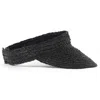Arms Of Eve Women's Sunray Roll Up Sun Visor - Black In Black