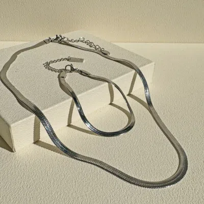 Arms Of Eve Women's Sylvia Snake Chain Bundle - Silver