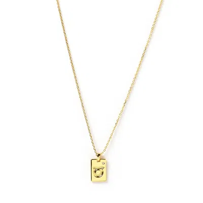 Arms Of Eve Women's Taurus Zodiac Gold Tag Necklace