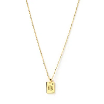 Arms Of Eve Women's Virgo Zodiac Gold Tag Necklace