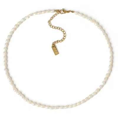 Arms Of Eve Women's White Romeo Pearl Necklace