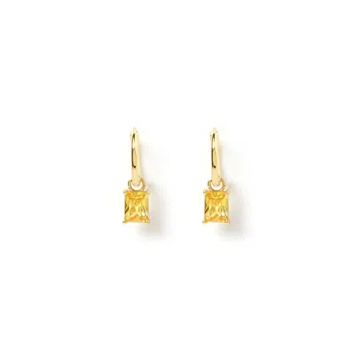 Arms Of Eve Women's Yellow Birthstone Charm Earrings