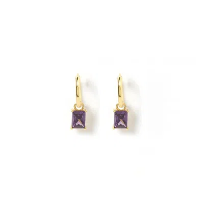 Arms Of Eve Women's Yellow Birthstone Charm Earrings