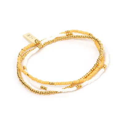 Arms Of Eve Women's Yellow Sunny Bracelet Set - Mango