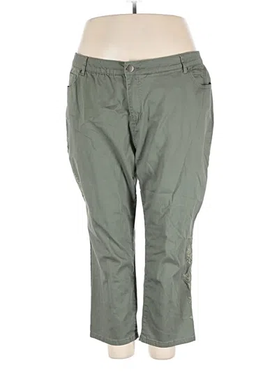 Pre-owned Arna York Casual Pants In Green