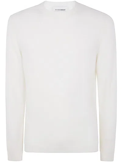 Arnaldo Adiansi Alpaca Crewneck Clothing In White