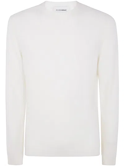 Arnaldo Adiansi Alpaca Crewneck In White