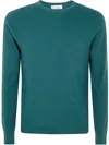Arnaldo Adiansi Cashmere Felted Crewneck In Green