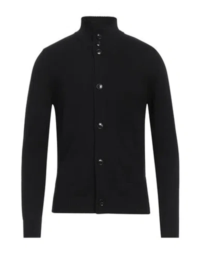 Arnaldo Adiansi Man Cardigan Black Size 44 Merino Wool