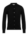 Arnaldo Adiansi Man Cardigan Black Size 44 Merino Wool