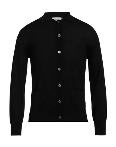 Arnaldo Adiansi Man Cardigan Black Size 44 Merino Wool