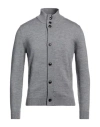 Arnaldo Adiansi Man Cardigan Grey Size 40 Merino Wool