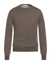 Arnaldo Adiansi Man Sweater Brown Size 40 Merino Wool