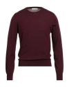 Arnaldo Adiansi Man Sweater Burgundy Size 46 Merino Wool