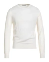 Arnaldo Adiansi Man Sweater Cream Size 46 Merino Wool