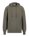 Arnaldo Adiansi Man Sweater Military Green Size 44 Merino Wool