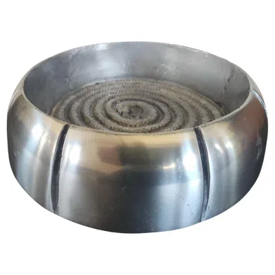 Pre-owned Arnaldo Gamba - Cast Aluminum Bowl, - Limited Edition, Italy 2004 In Gray