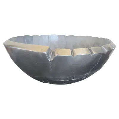 Pre-owned Arnaldo Gamba Cast Aluminum Bowl, Mid-century Modern, Italy, 2004 In Transparent