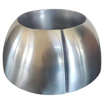 Pre-owned Arnaldo Gamba - Deep Cast Aluminum Bowl - Limited Edition, Italy 2004 In Gray
