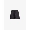 Arne Mens Black Essential Elasticated-waist Swim Shorts