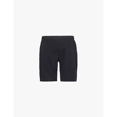ARNE MENS BLACK HYBRID FLAP-POCKET STRETCH-WOVEN JERSEY SHORTS XXL