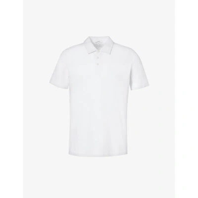Arne Mens White Short-sleeved Regular-fit Cotton-jersey Polo Shirt