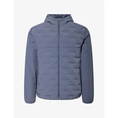 Arne Mens  Active Quilted Shell Windbreaker In Blue