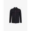 Arne Mens Black Cargo Tech-woven Jacket In Black