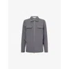 Arne Mens Grey Cargo Tech-woven Jacket Xxl In Gray