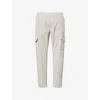 Arne Mens Stone Cargo Tech-woven Trousers In Gray