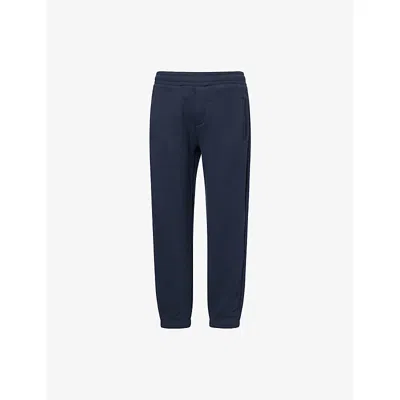 Arne Mens Navy Drawstring Relaxed-fit Cotton-blend Jogging Bottoms In Blue
