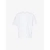 Arne Mens White Essential Relaxed-fit Cotton-jersey T-shirt Xs In White