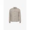 Arne Mens  Hybrid Padded Relaxed-fit Stretch-woven Shirt In Taupe