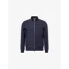 Arne Mens Navy Hybrid Quilted Shell Jacket Xl In Blue