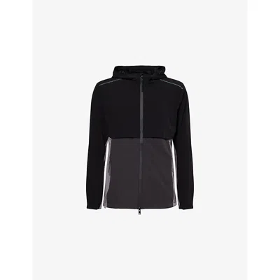 Arne Mens Black Lightweight Performance Windbreaker Jacket